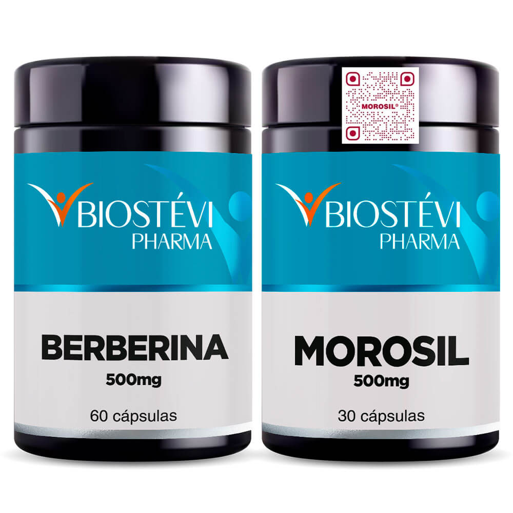 Kit Berberina 500mg 60 Capsulas + Morosil 500mg 30 Capsulas